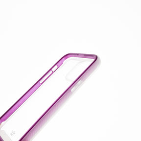 Estuches Transparente El Rey Super Bumper De Atra Apple Iphone 13 Pro ,  Iphone 13 Pro Max Color Morado / Transparente