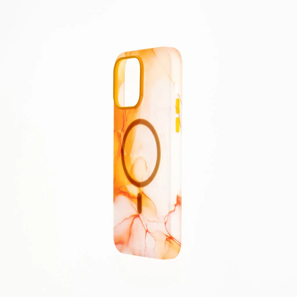 estuche clasico el rey figura apple iphone 14 color naranja DIGITALSHOP