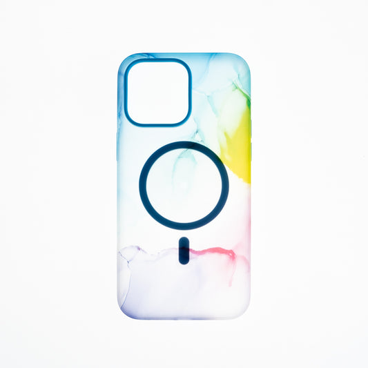Estuche clasico el rey figura apple iphone 14 color arcoiris