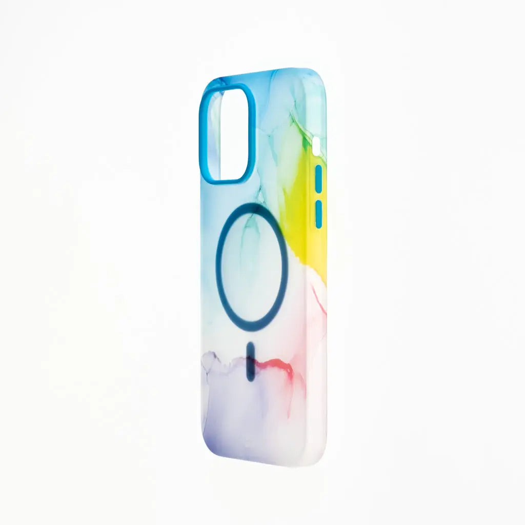 estuche clasico el rey figura apple iphone 14 color arcoiris DIGITALSHOP