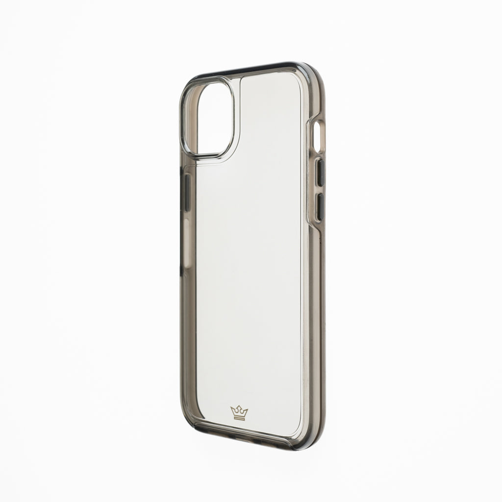 transparent case the king symmetry apple iphone 14 plus color gray / transparent