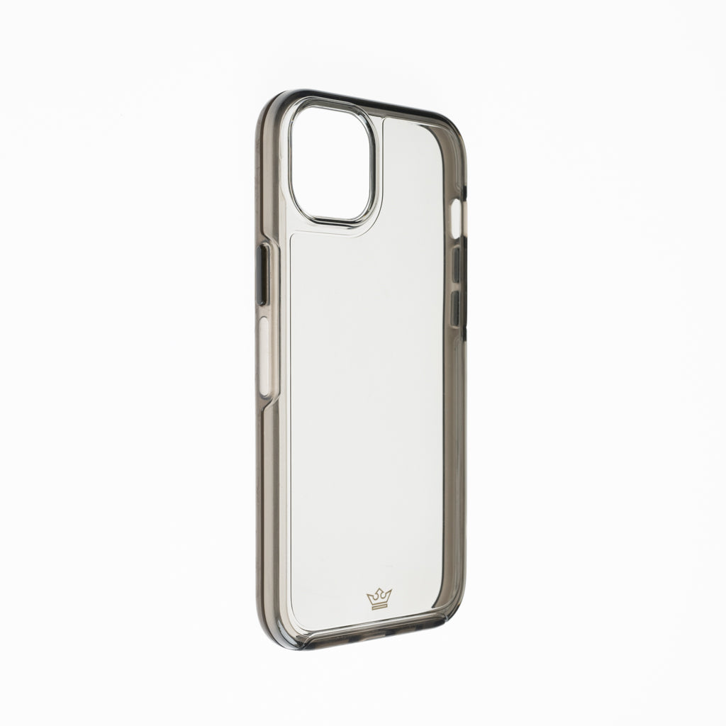 transparent case the king symmetry apple iphone 14 plus color gray / transparent