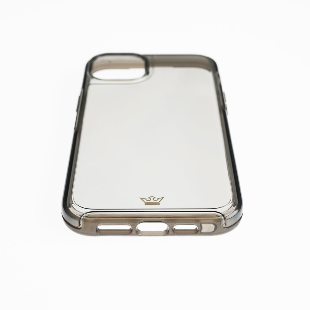 Estuche transparente el rey symmetry apple iphone 14 plus color gris / transparente