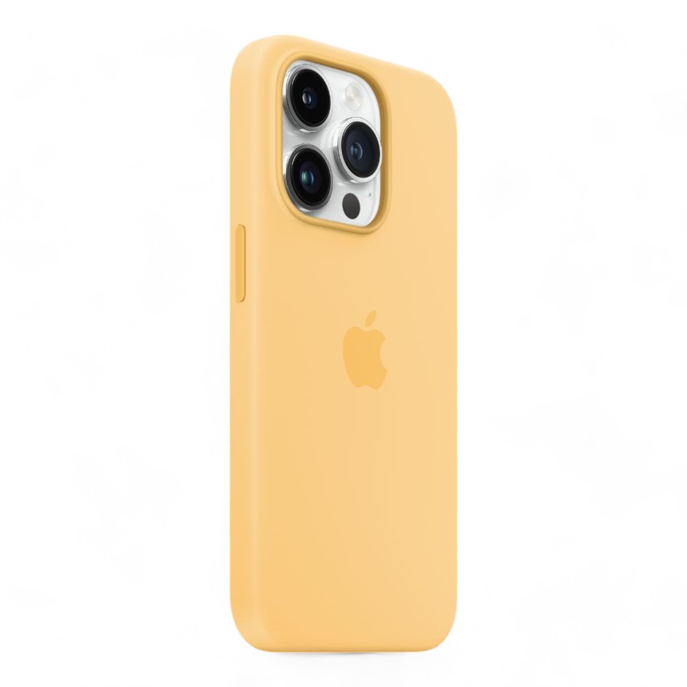 estuches silicon apple iphone 14 pro max color amarillo