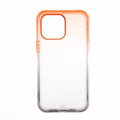 Estuche clasico el rey marco degrade apple iphone 14 plus color naranja / gris