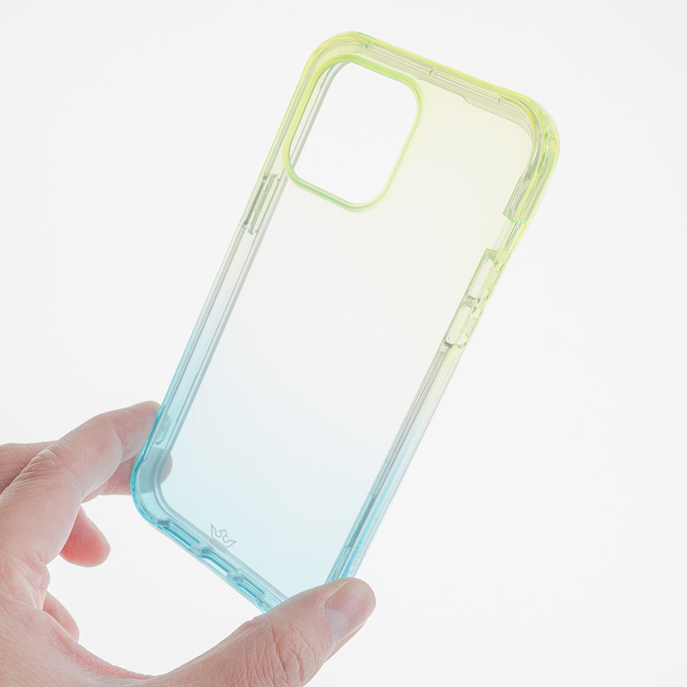 Estuche clasico el rey marco degrade apple iphone 14 plus color verde / turquesa