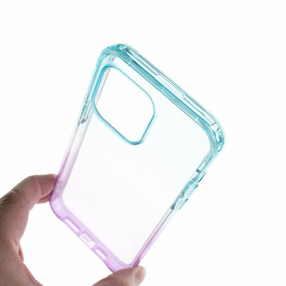 Estuche clasico el rey marco degrade brillo apple iphone 14 plus color turquesa / morado