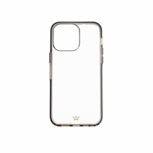 Estuche transparente el rey symmetry apple iphone 14 pro max color gris / transparente