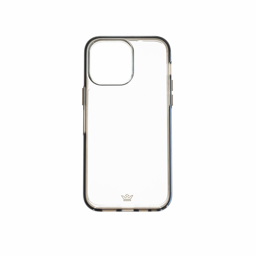 Estuches Transparente El Rey Symmetry Apple Iphone 14 Pro Max Color Gris / Transparente