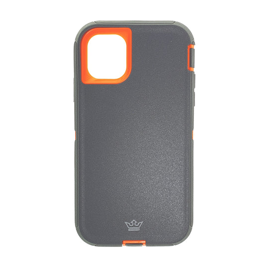 Protective case king defender apple iphone 11 pro color gray / orange