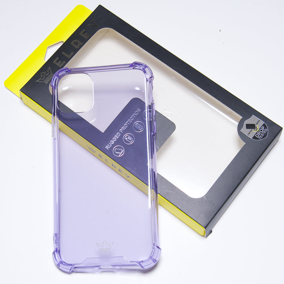 estuches proteccion el rey hard case flexible reforzado apple iphone 11 pro color morado