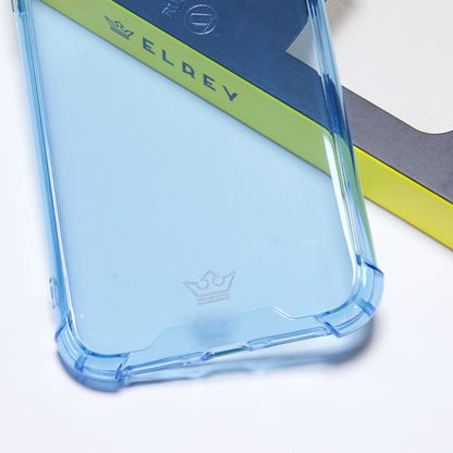 Estuche proteccion el rey hard case flexible reforzado apple iphone 11 pro color celeste