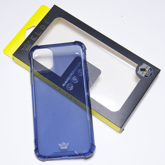 Estuche proteccion el rey hard case flexible reforzado apple iphone 11 pro color azul marino