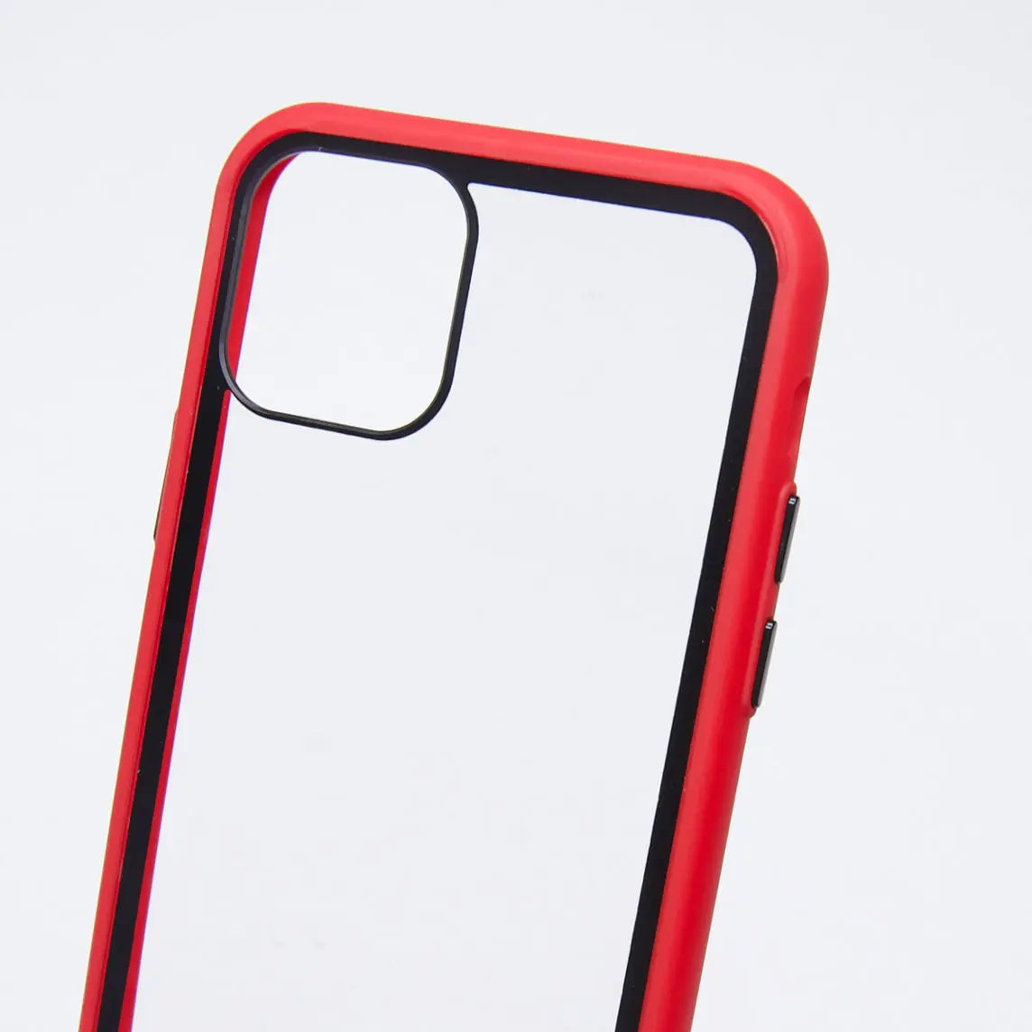 estuche transparente el rey apple iphone 11 pro color rojo / transparente DIGITALSHOP