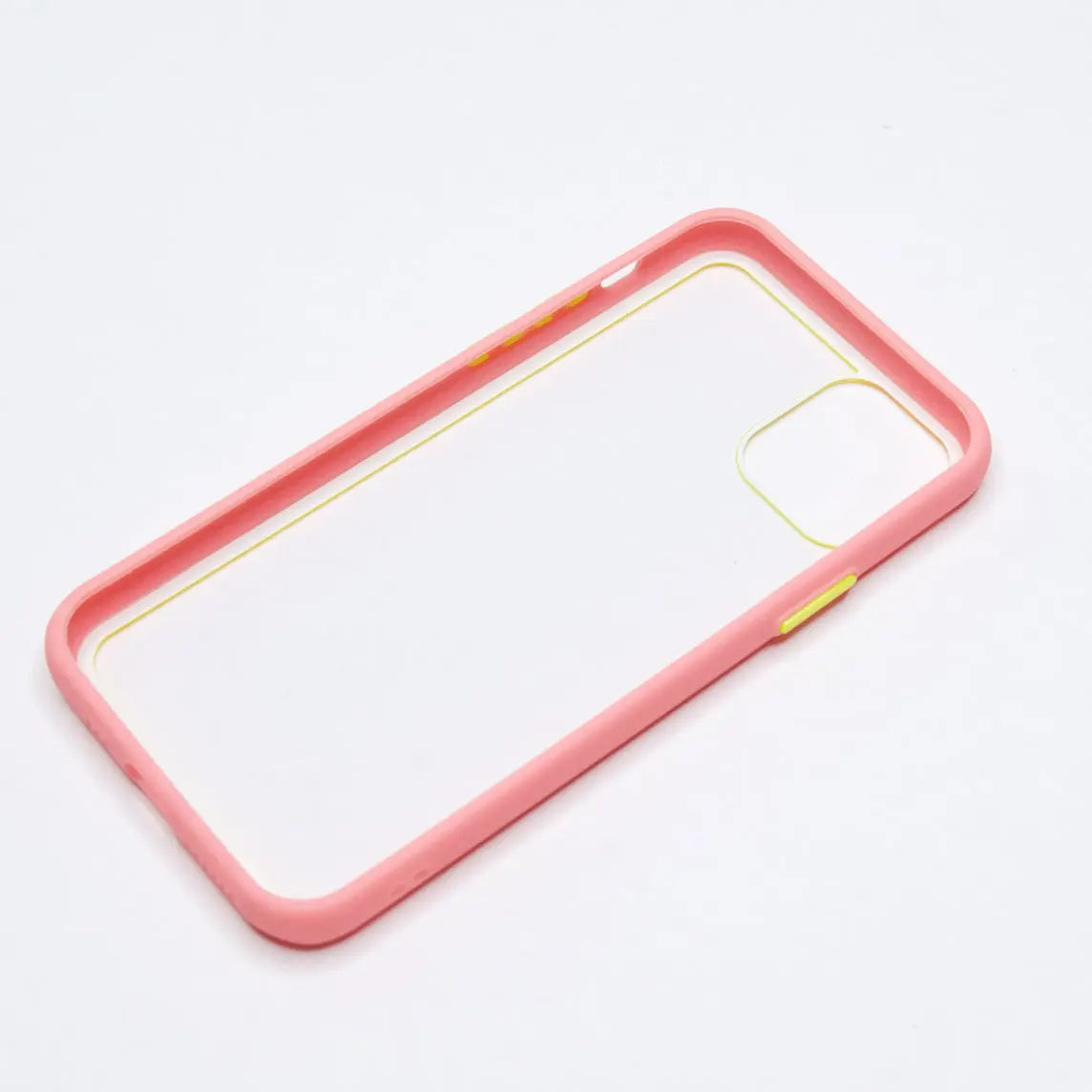 estuche transparente el rey apple iphone 11 pro color rosado / transparente DIGITALSHOP