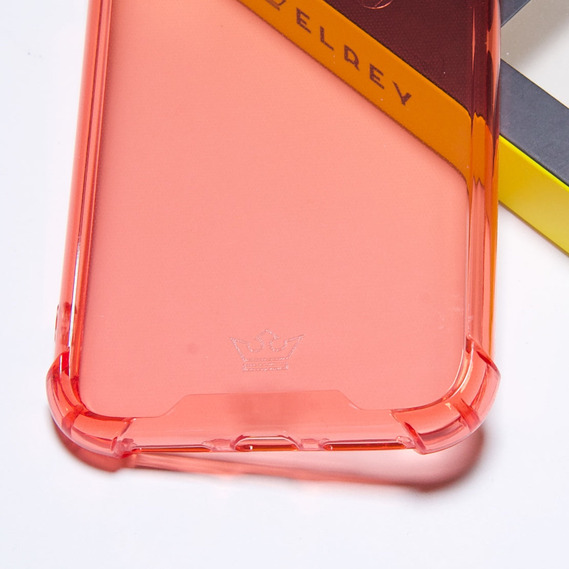 Estuche proteccion el rey hard case flexible reforzado apple iphone 11 pro max color rojo