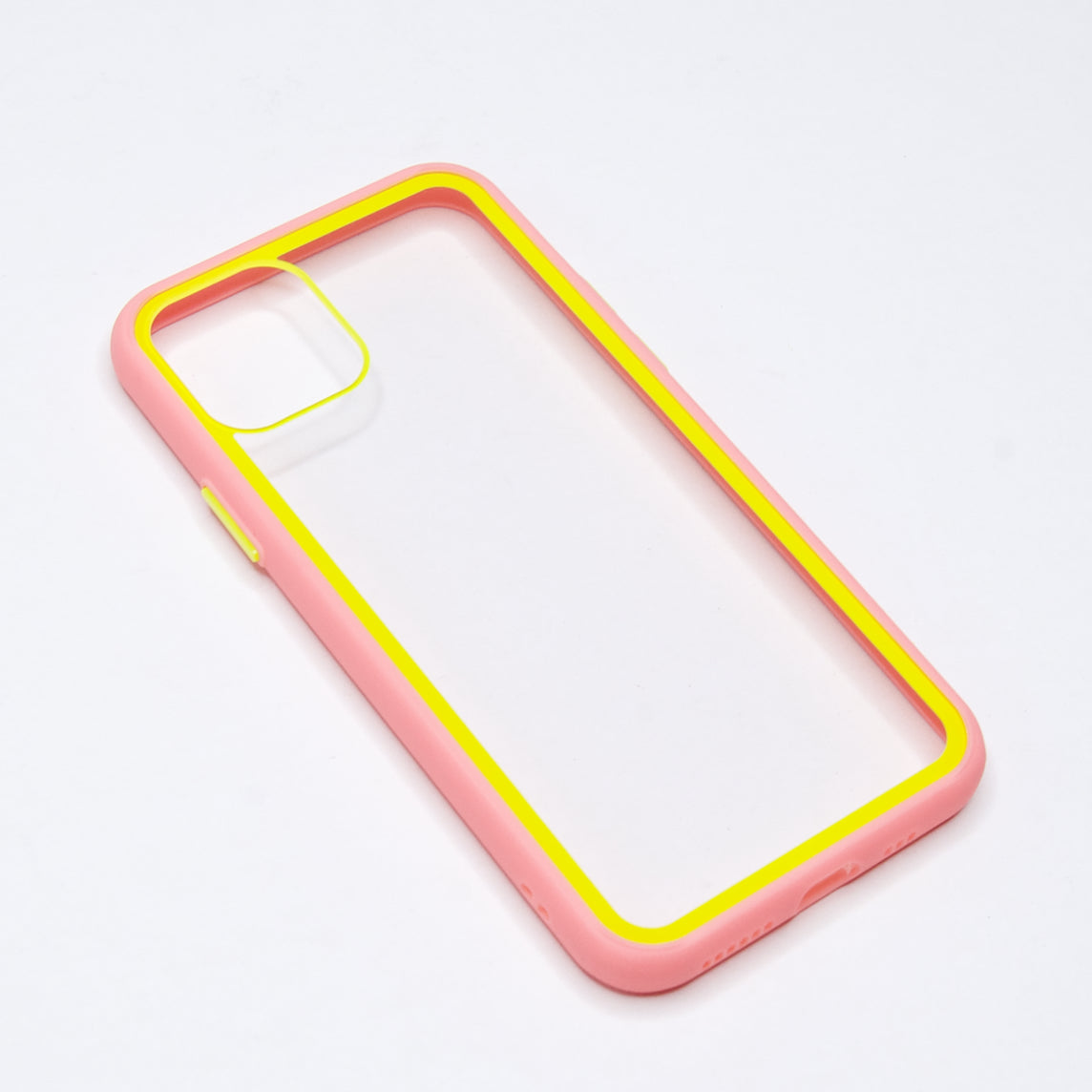 estuches transparente el rey apple iphone 11 pro max color rosado / transparente