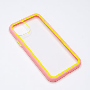 estuches transparente el rey apple iphone 11 pro max color rosado / transparente