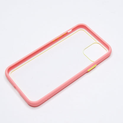 Estuche transparente el rey apple iphone 11 pro max color rosado / transparente