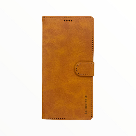 Estuche carteras lc imeeke folio libreta con porta tarjeta apple iphone 11 pro color cafe
