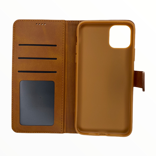 Estuches Carteras Lc Imeeke Folio Libreta Con Porta Tarjeta Apple Iphone 11 Pro Color Cafe