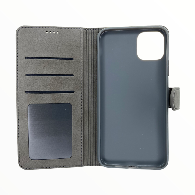 Estuches Carteras Lc Imeeke Folio Libreta Con Porta Tarjeta Apple Iphone 11 Pro Color Gris