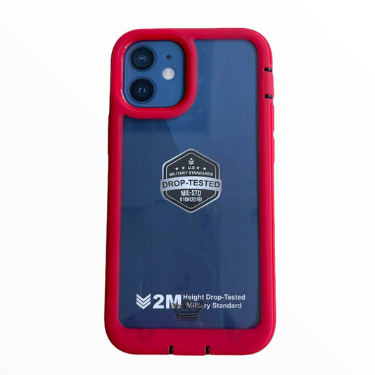 The King Warrior Shockproof Protective Case for Apple iPhone 12 Mini Red