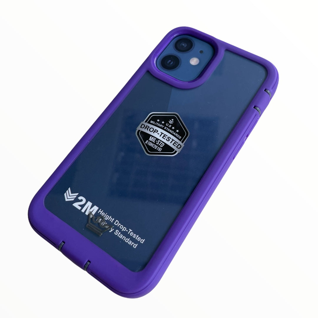 The Warrior King Shockproof Protective Case for Apple iPhone 12 Mini Purple