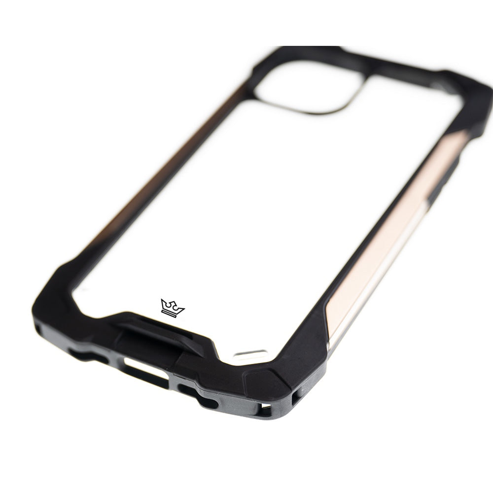 estuches clasico el rey impact 10 metros de proteccion apple iphone 12 ,  iphone 12 pro color negro / dorado