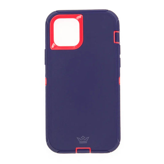 estuche proteccion el rey defender con clip apple iphone 12 mini color rosado / morado DIGITALSHOP