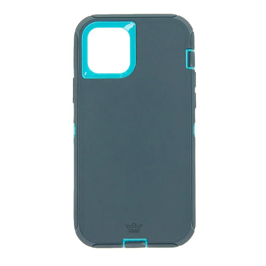 estuche proteccion el rey defender con clip apple iphone 12 mini color turquesa DIGITALSHOP