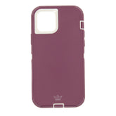 Estuches Proteccion El Rey Defender Con Clip Apple Iphone 12 ,  Iphone 12 Pro Color Rojo / Blanco