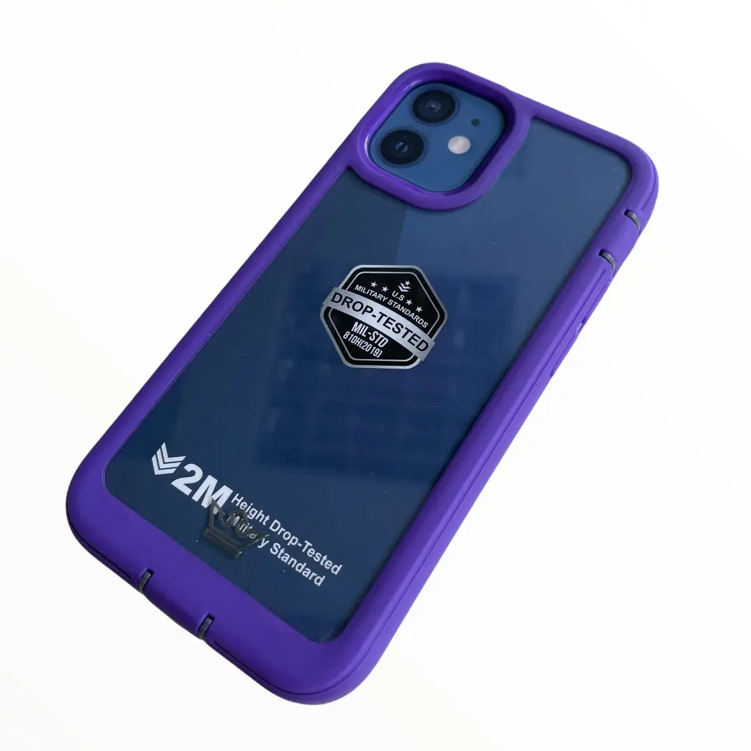 estuche proteccion el rey warrior a prueba de impactos apple iphone 12 ,  iphone 12 pro color morado DIGITALSHOP