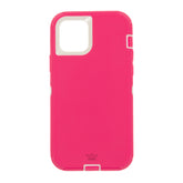 Estuches Proteccion El Rey Defender Con Clip Apple Iphone 12 Pro Max Color Rosado / Blanco