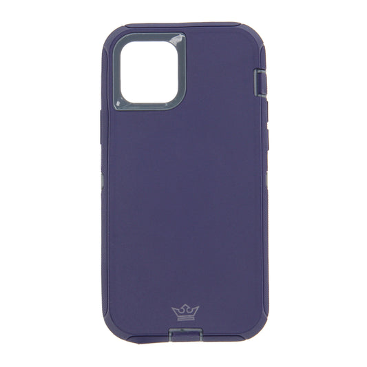 Protective case King Defender with clip Apple iPhone 12 Pro Max color gray / navy blue