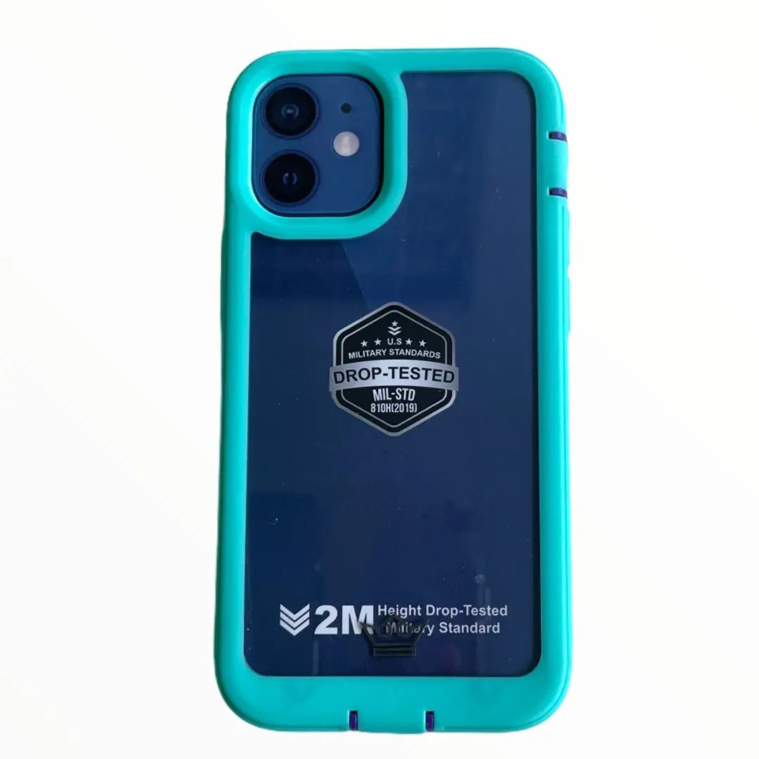 estuche proteccion el rey warrior a prueba de impactos apple iphone 12 pro max color turquesa DIGITALSHOP