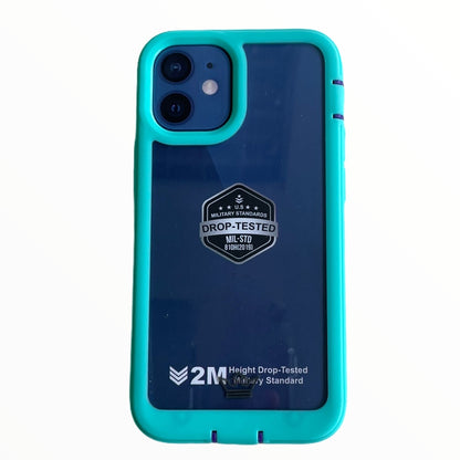Estuche proteccion el rey warrior a prueba de impactos apple iphone 12 pro max color turquesa