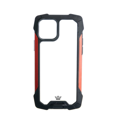 estuche clasico el rey impact 10 metros de proteccion apple iphone 12 pro max color negro / rojo DIGITALSHOP