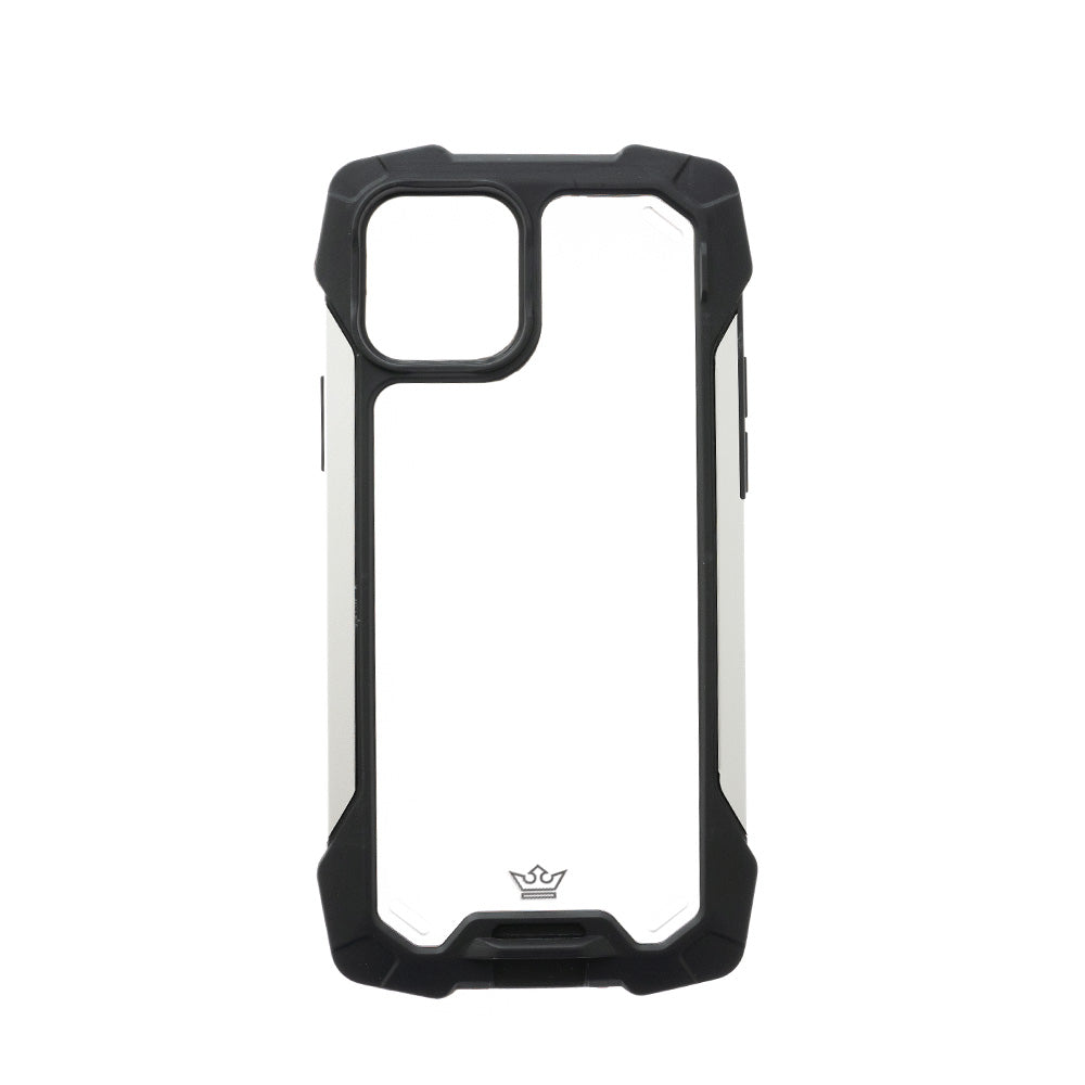 Estuches Clasico El Rey Impact 10 Metros De Proteccion Apple Iphone 12 Pro Max Color Negro / Plateado