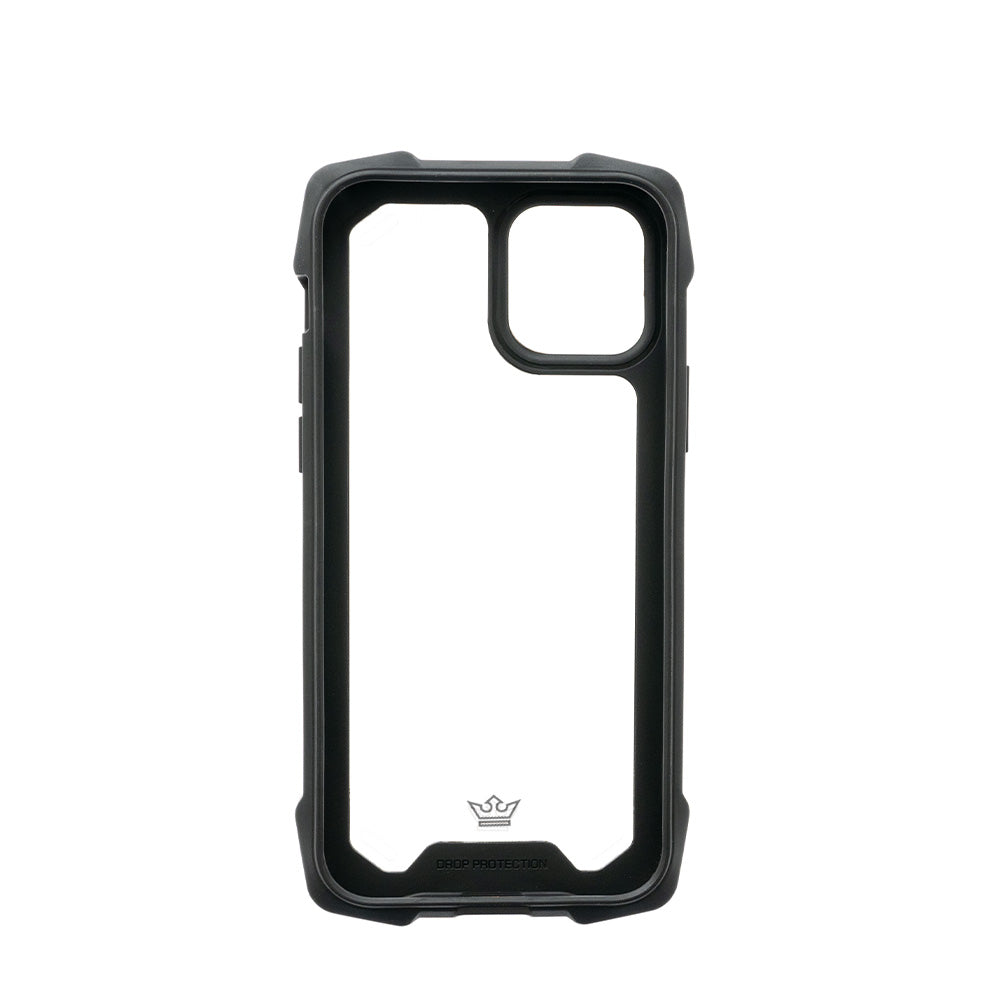 Estuche clasico el rey impact 10 metros de proteccion apple iphone 12 pro max color negro / plateado