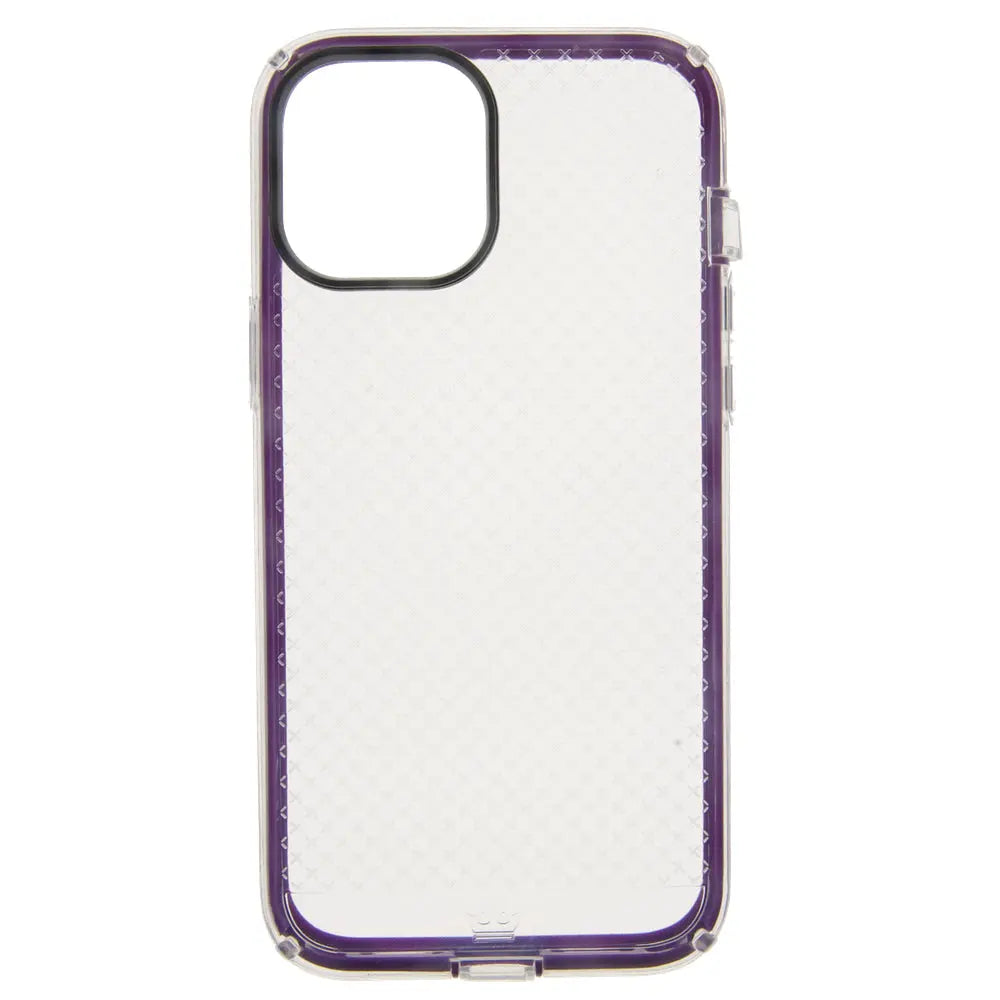 estuche proteccion el rey anigma caidas de 2 10 mts apple iphone 12 pro max color morado / transparente DIGITALSHOP