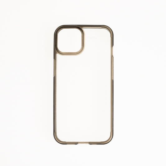 Estuche clasico spigen transparente marco apple iphone 12 pro max color gris / transparente