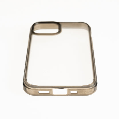 Estuche clasico spigen transparente marco apple iphone 12 pro max color gris / transparente