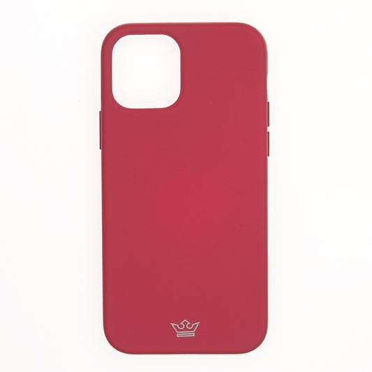 Estuche silicon el rey silicon rose red apple iphone 12 mini color rojo