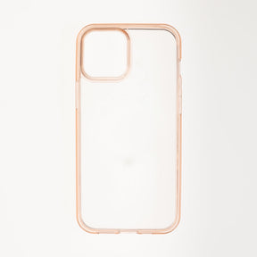 estuches clasico spigen transparente marco apple iphone 12 ,  iphone 12 pro color rosado / transparente