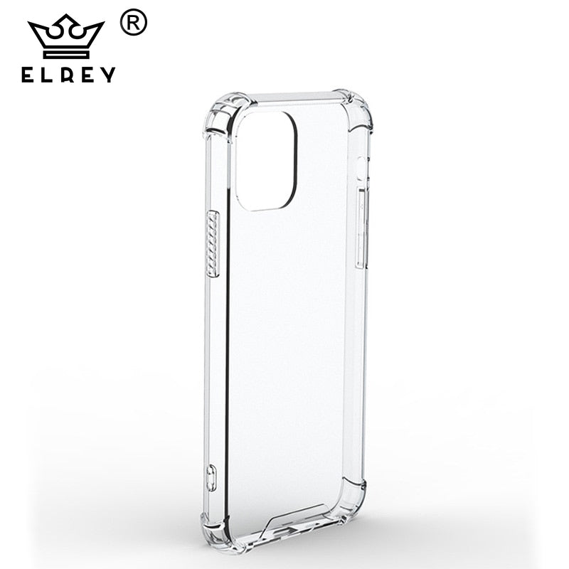 Protective case the king hard case reinforced apple iphone 13 pro transparent color