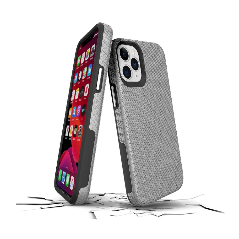 estuches clasico prodigee rockee silver apple iphone 13 pro max color gris