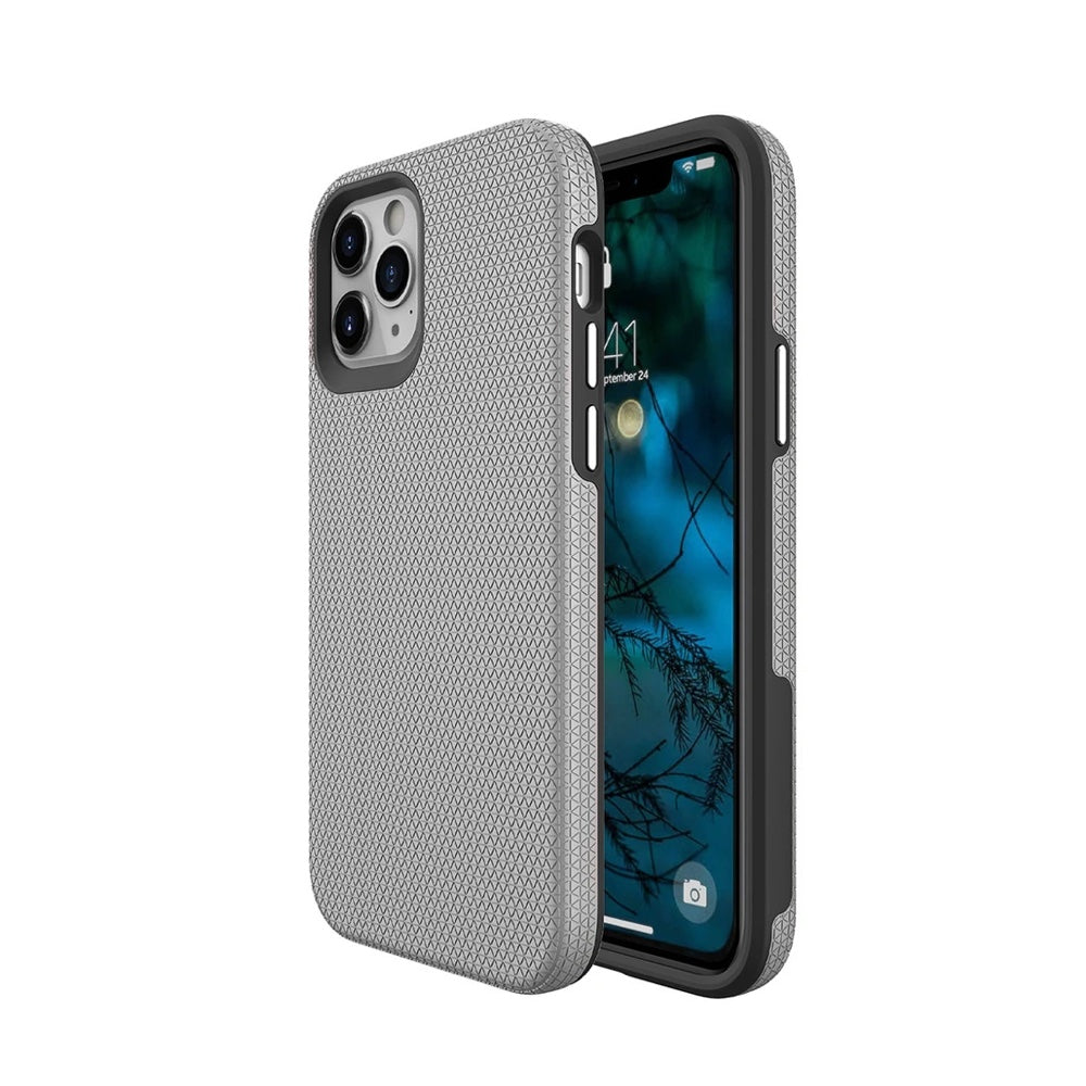 estuches clasico prodigee rockee silver apple iphone 13 pro max color gris