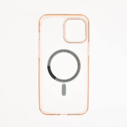 Estuche clasico spigen magsafe marco apple iphone 13 pro color rosado / transparente
