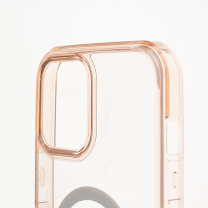 Estuche clasico spigen transparente marco apple iphone 13 pro max color rosado / transparente